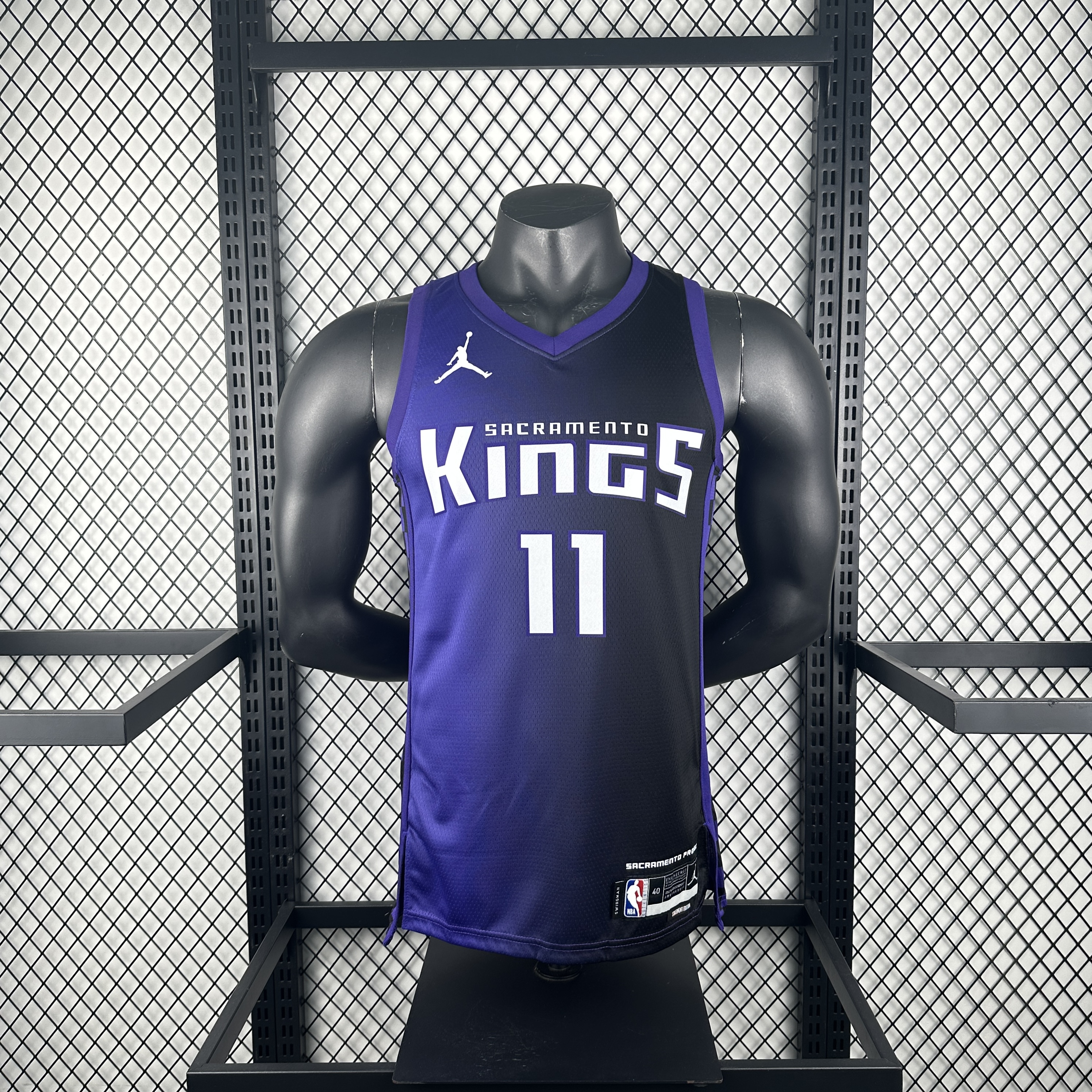 Men Sacramento Kings 11 Sabonis purple NBA 2023 24 Season Jerseys